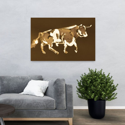 Impression sur toile, charling sépia