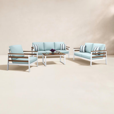 Ensemble de conversation Townsend pour 4 personnes avec coussins Sunbrella