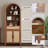 Aterlia 78.7" Arched Storage Bookcase-101404701-143417834