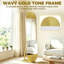 Metal Wavy Floor Mirror