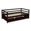 Lit plateforme simple avec lit gigogne-304594315