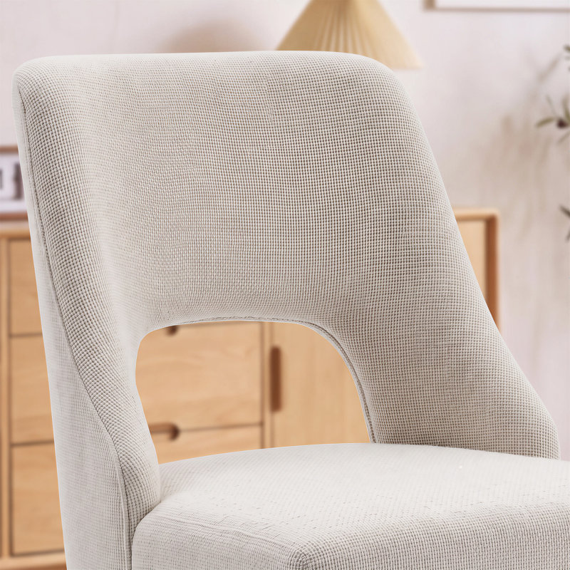 Chaise de salle à manger rembourrée Arlene, Crème