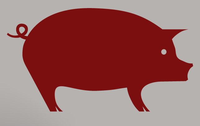 Décalcomanie murale porc, Canneberge