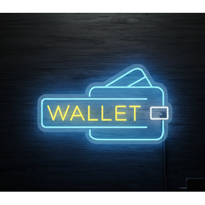 Tout néon | Porte-affiche néon | Fabriqué avec un tube néon flexible durable qui émet une lumière brillante et attrayante pendant plus de 50 000 heures sans décoloration ni scintillement | 16 x 27 | Jaune, bleu, gris