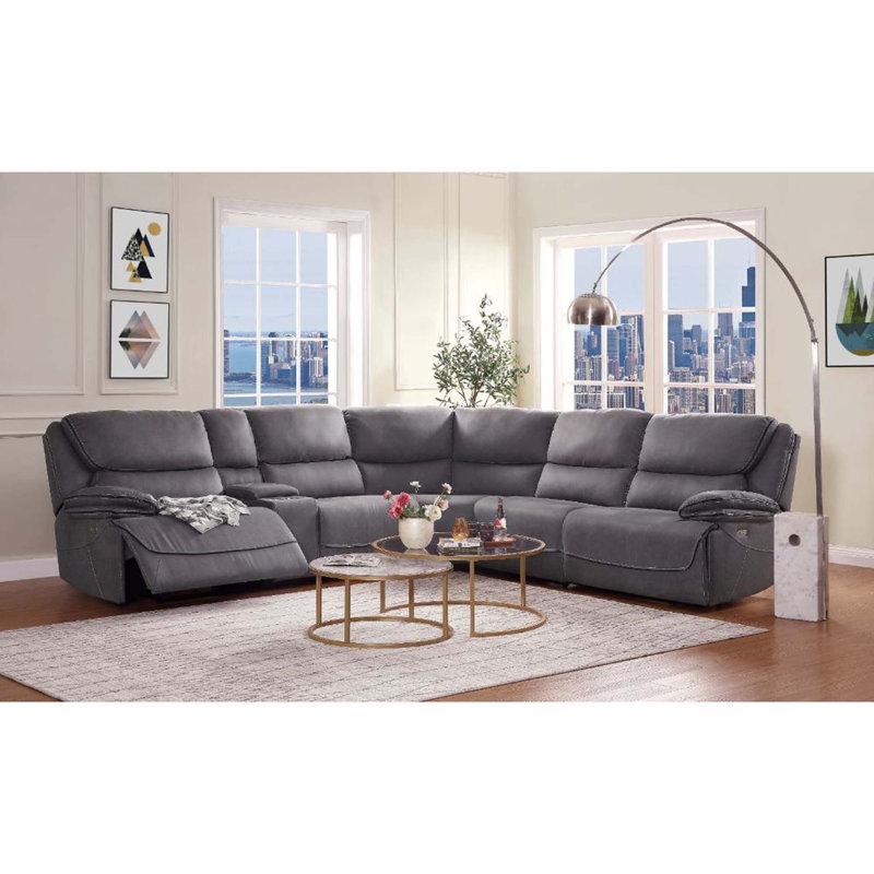 Canapé modulaire Parker en tissu gris