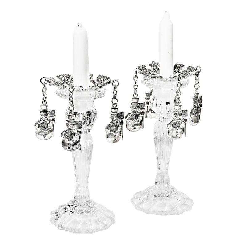 Snowman Candle Bobaches Set