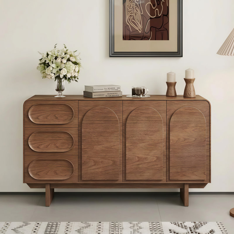 Buffet en noyer de 59 pouces