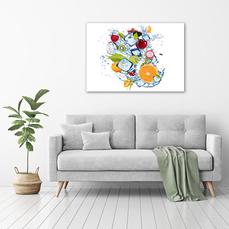 Fruit And Ice - Wrapped Canvas Print