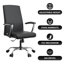 Fauteuil de bureau en cuir Kenil-1167688505