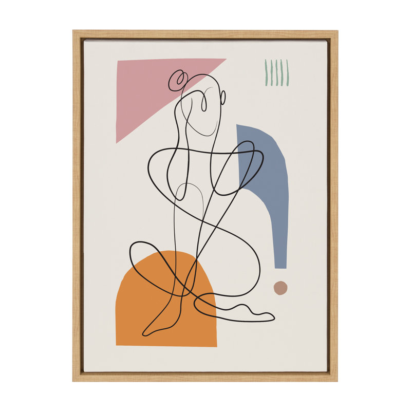«Th pensing you» par Rachel Lee, 3 oiseaux, reproduction d'art sur toile encadrée