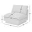 Fauteuil de chambre rembourré 34 po Woolf-102073441