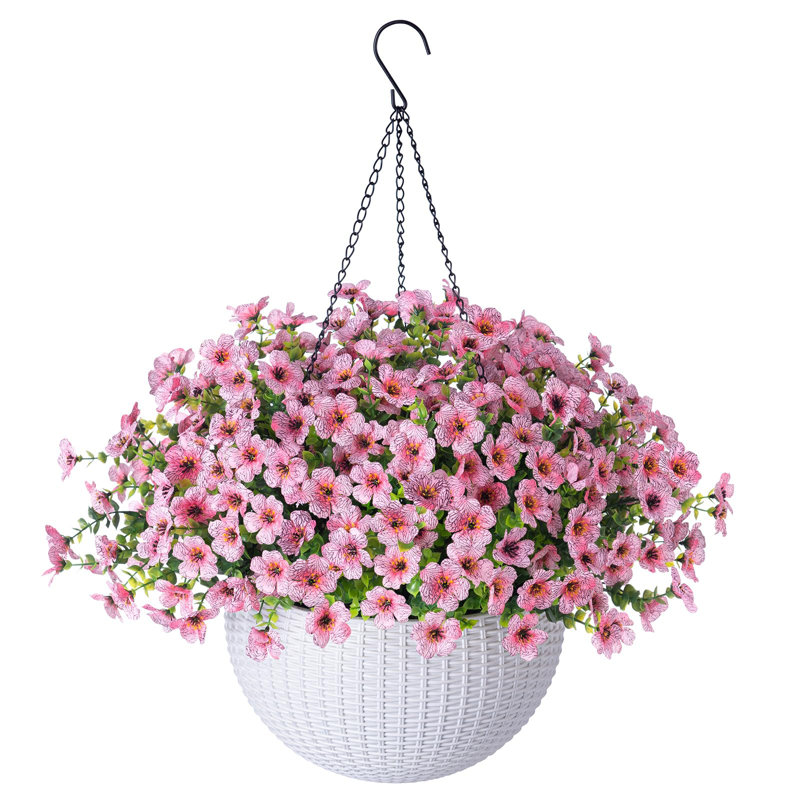 Arrangement en panier, Rose