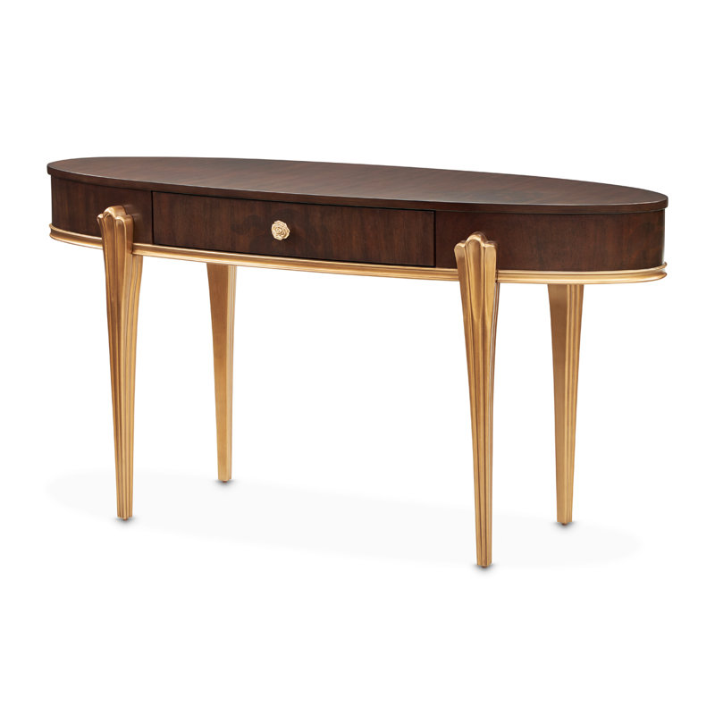 Camellia Field Vanity With Mirror - Warm Pecan
