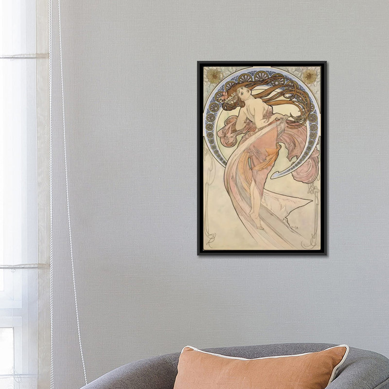 « la fauteuil danse, 1898 », impression sur toile, H 26 po x l 18 po x P 1,5 po, Toile avec cadre noir, Pas de tapis