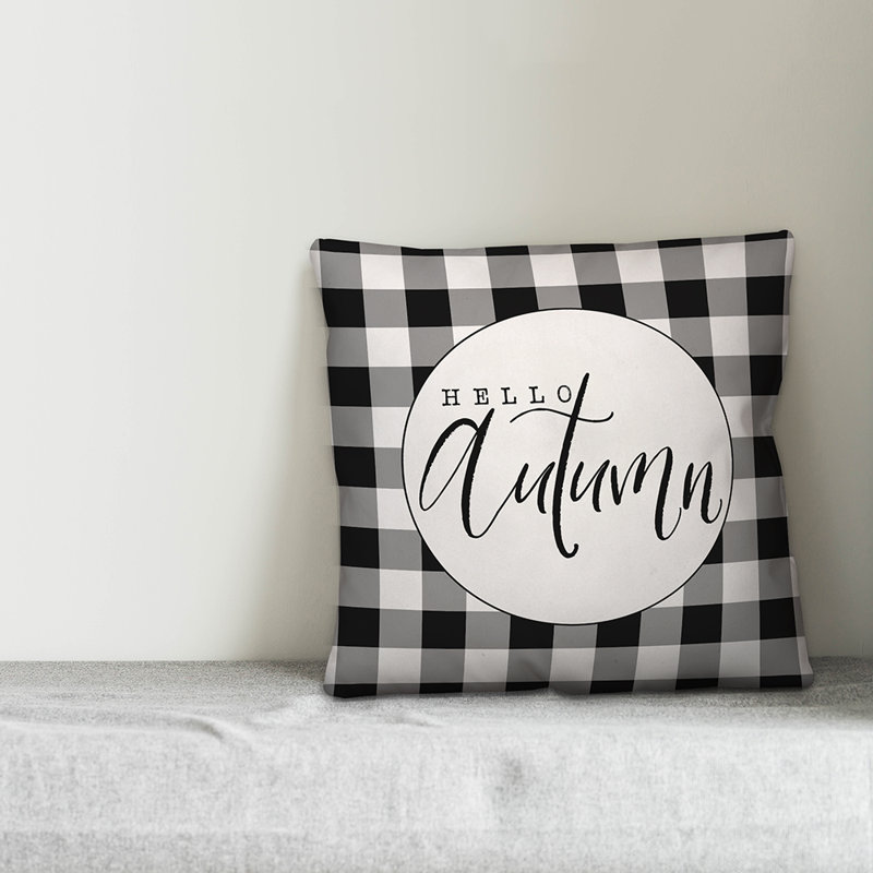 Plaid Reversible Throw Pillow, 20" x 20"