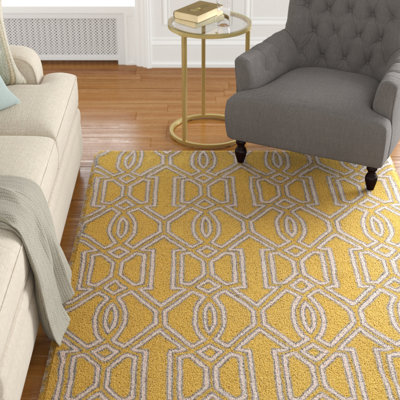 Equelle Handmade Rug Yellow And Grey