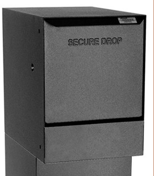 Black Steel Lockable Wall Mounted Mailbox