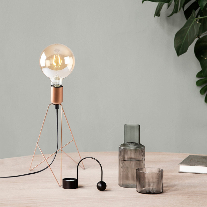 Lampe fantaisie en métal Eriyona, Cuivre