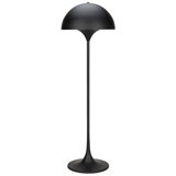 Cataracta 62'' Matte Black Traditional Floor Lamp with Outlet