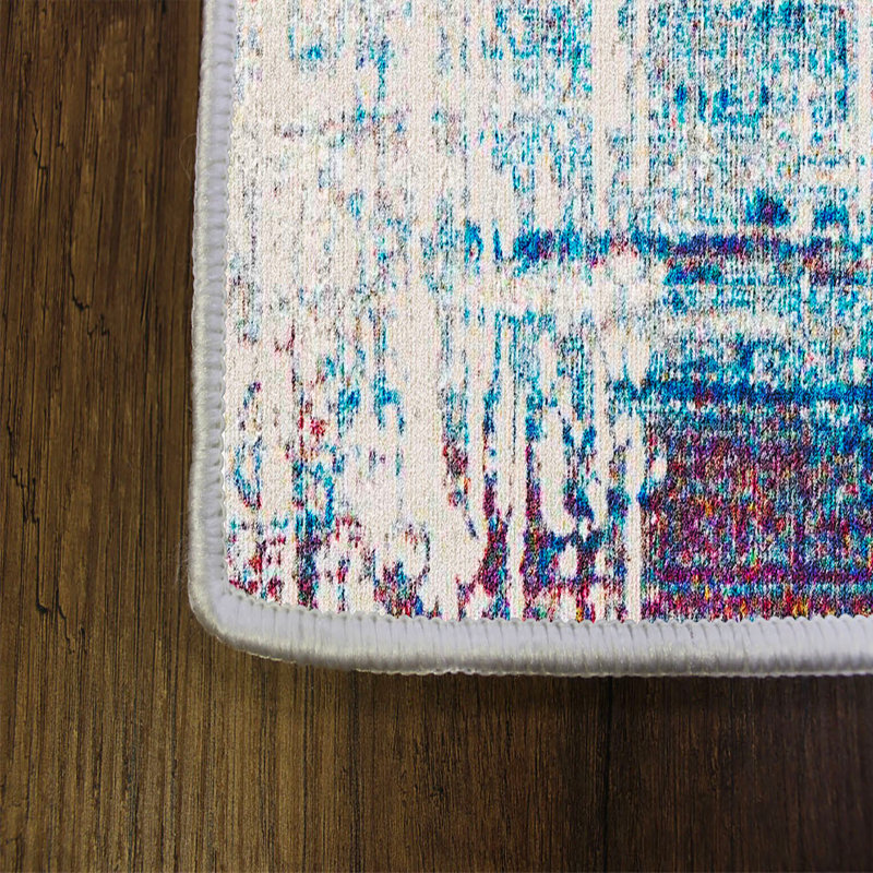 Antibacterial Hall Carpet, 39.4 x 59.1 inches | 100% Polyester, 0.4 in Pile Height, Non-Slip PVC Felt Dot Underside | Machine Washable, 3D Digital Printing, Durable & Stylish for Modern Home Décor