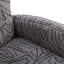 Fauteuil à oreilles en velours Citium-1807437126