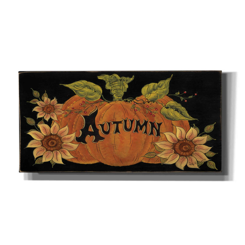 «Pumpkin Spice» par Lisa Hilliker, reproduction sur toile tendue, H 12 po x l 24 po x P 0,75 po