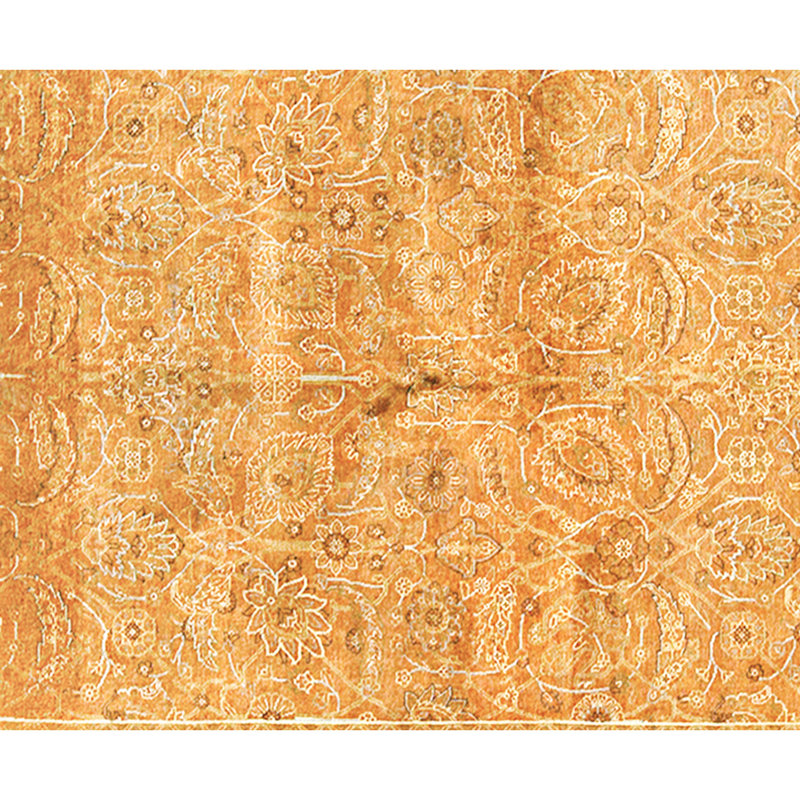 High-Quality Hand-Knotted Rust Area Rug
