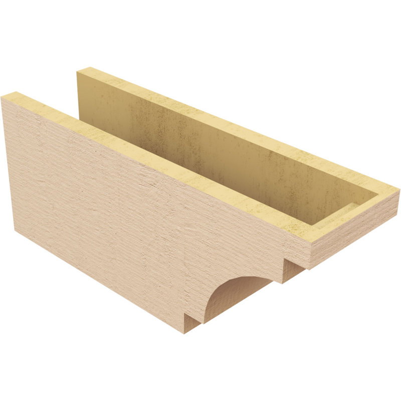 Bois de méditerranée TimberThane Ra partier, brun clair apprêté, H 8 po x l 20 po x P 6 po