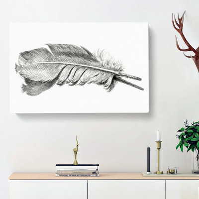Feather by Jean Bernard - Wrapped Canvas