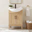 Ensemble de meuble-lavabo simple autoportant 24 po avec plateau en céramique Arlowene-956549731-999969609