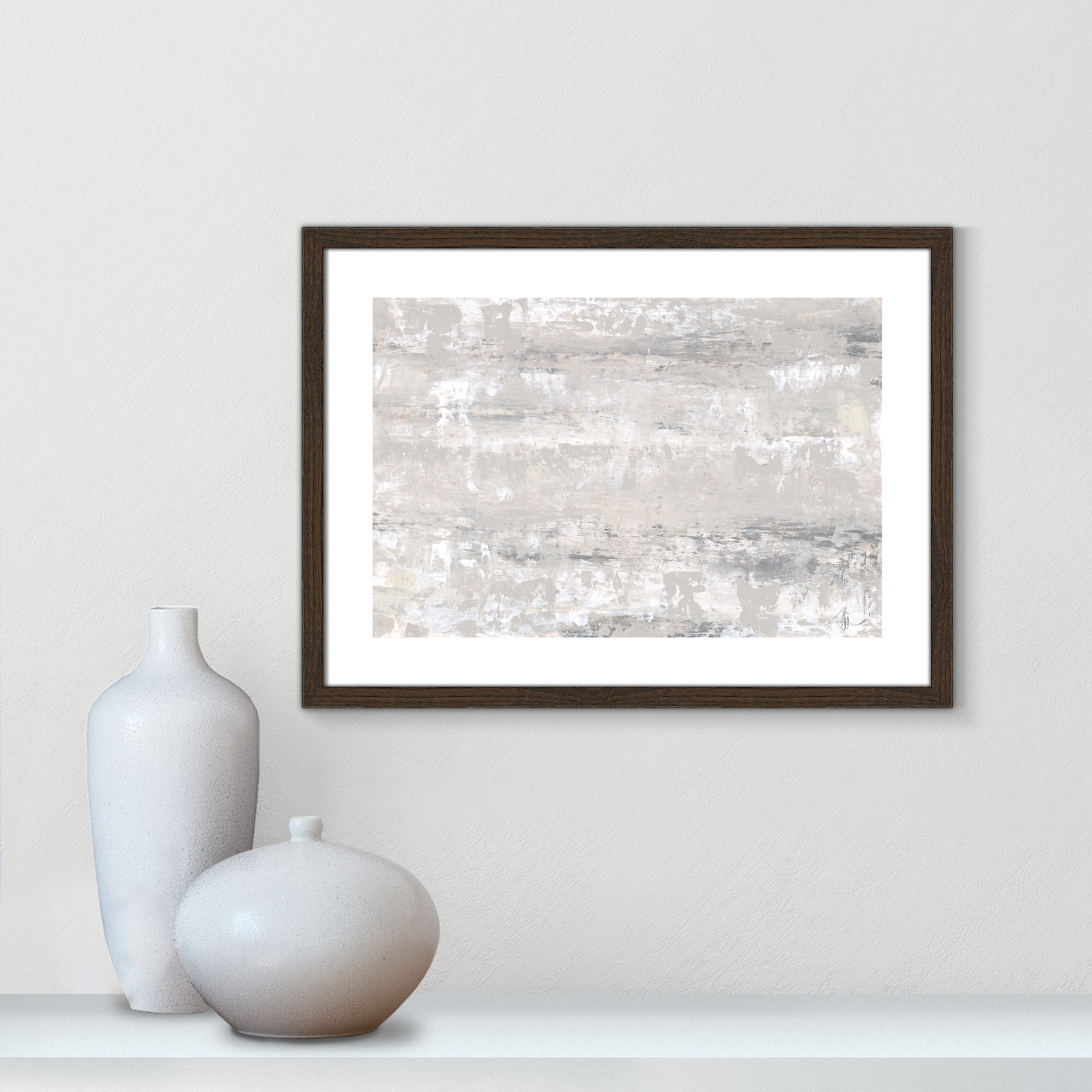 Desert Winds by Filippo Ioco - Print, Walnut Wood Framed Paper, 17" H x 23" W x 0.75" D