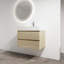 Meuble-lavabo simple 29,5 po avec plateau en résine Caria-119734733