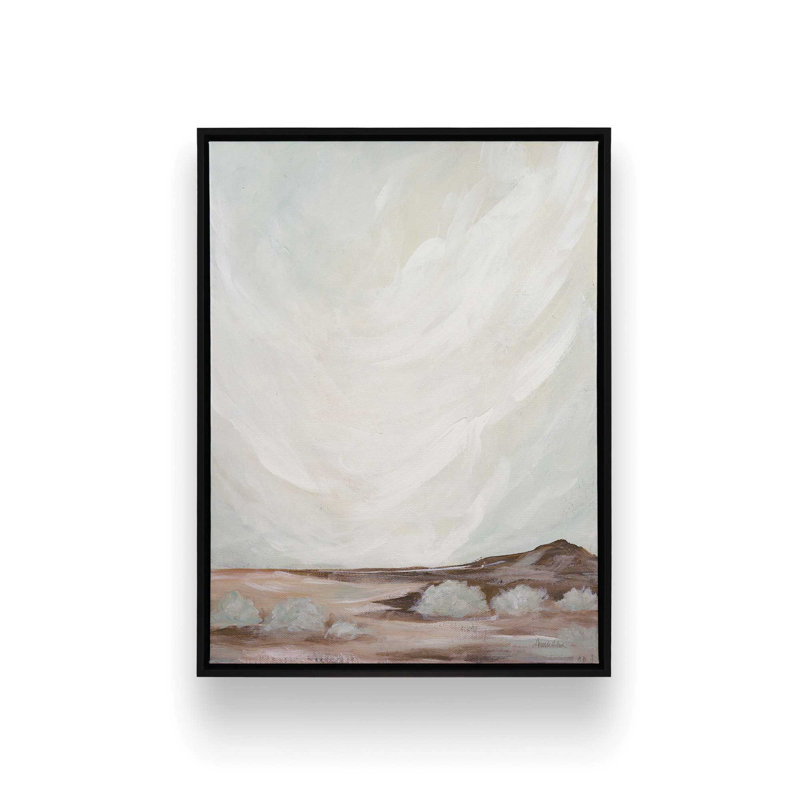 «Just Breathe» par Amanda Hilburn, reproduction d'art, Toile avec cadre, Noir, L 36 x H 48