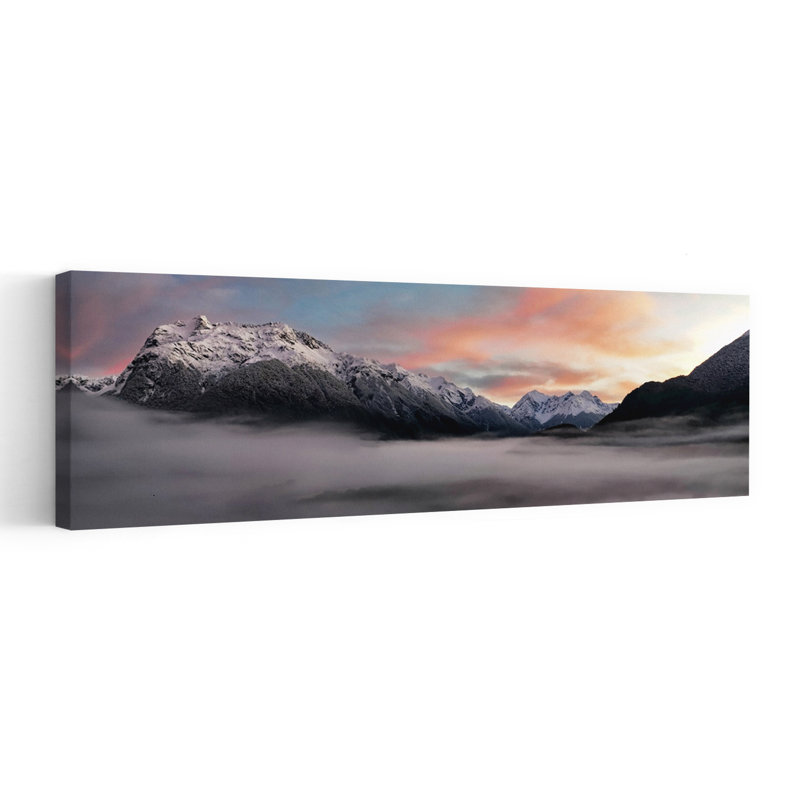 Misty Mountain Sunrise, H 16 po x l 48 po