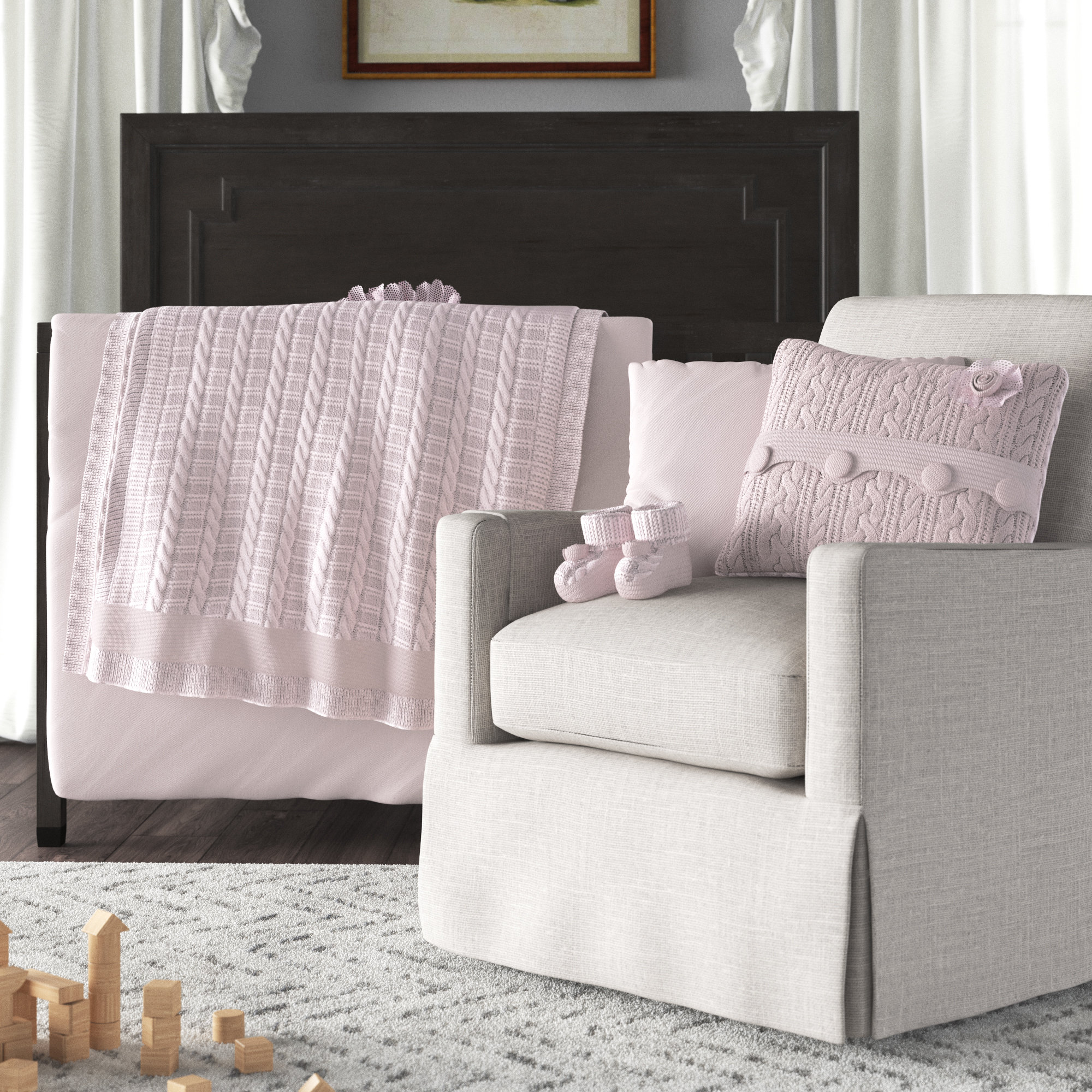 Greyleigh™ Baby & Kids Glenna 6 - Piece Organic Crib Bedding Set