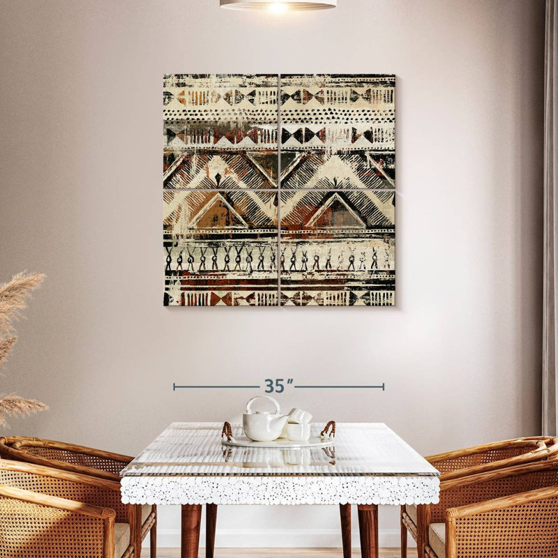 Motif africain Kerner, H 38 po x l 38 po