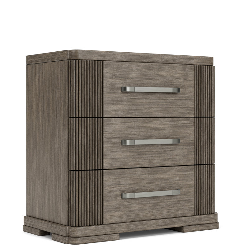 Lovitz 3 Drawer Nightstand