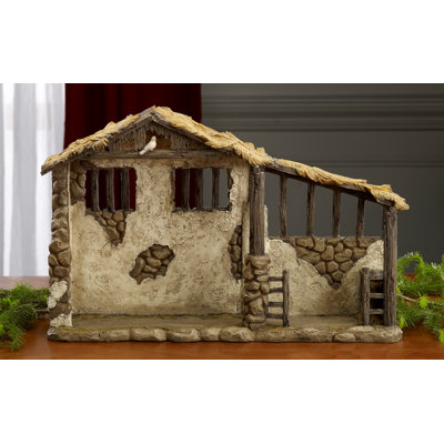 Lighted Nativity Stable for 10H Set