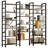  Maziah Bookcases And Bookshelves Triple Wide 5 Tiers Industrial Bookshelf, Large Etagere Bookshelf Open Display Shelves With Metal Frame For Living Room Bedroom Home Office-913039440-808596041