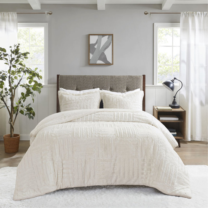 Mini ensemble d'édredon en duvet synthétique, Édredon TwinTwin + 1 taie décorative