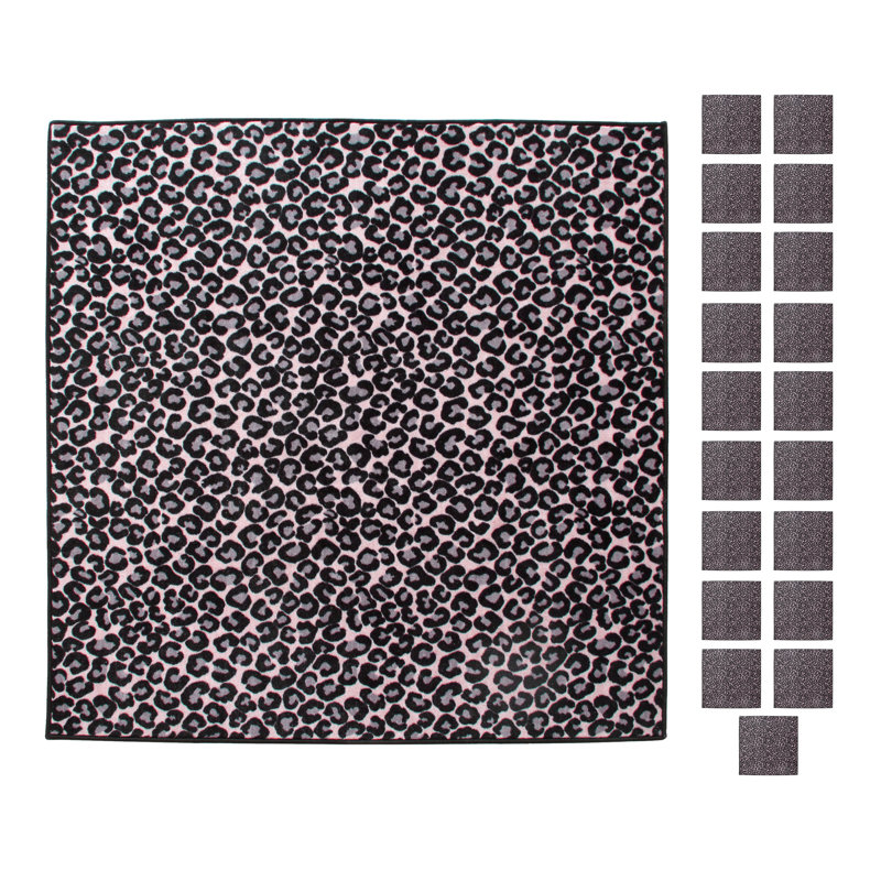 Ensemble de tapis en nylon touffeté à la machine Bataan, Carré 3 pi
