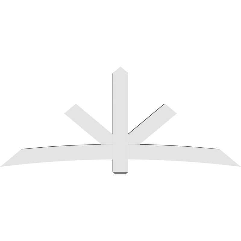 Support de pignon Alberta Alberta, H 40 po x l 96 po (pas : 10/12), P 6 po x F 6 po, PVC