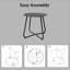 Petite table d'appoint de patio - Table de bout ronde en acier imperméable, résistante aux intempéries et portative pour une utilisation intérieure extérieure, cour de jardin-125541888