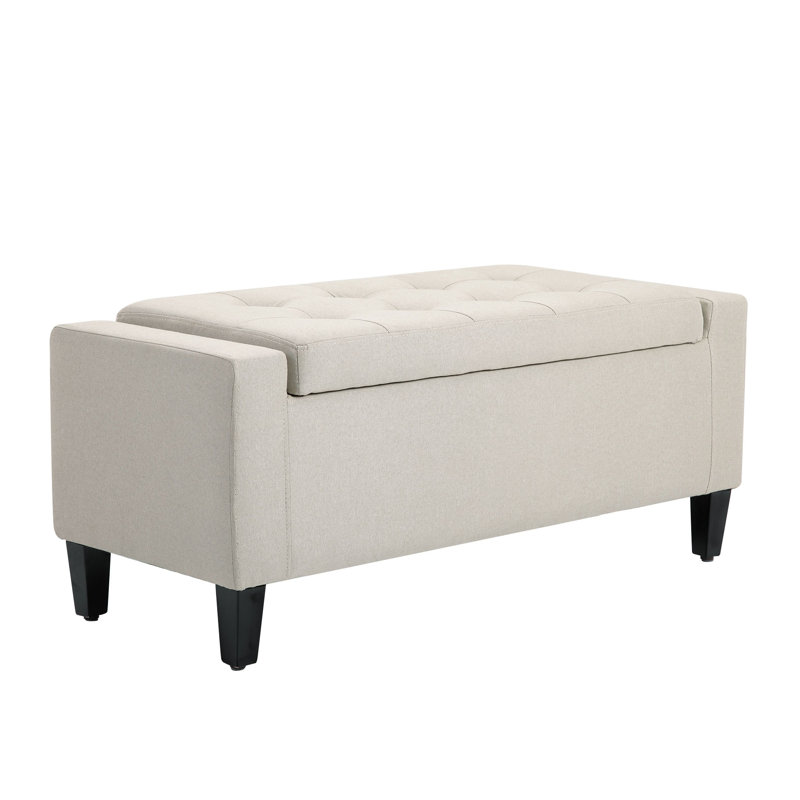 Vinayak 36.22'' Wide Tufted Rectangle Storage Ottoman