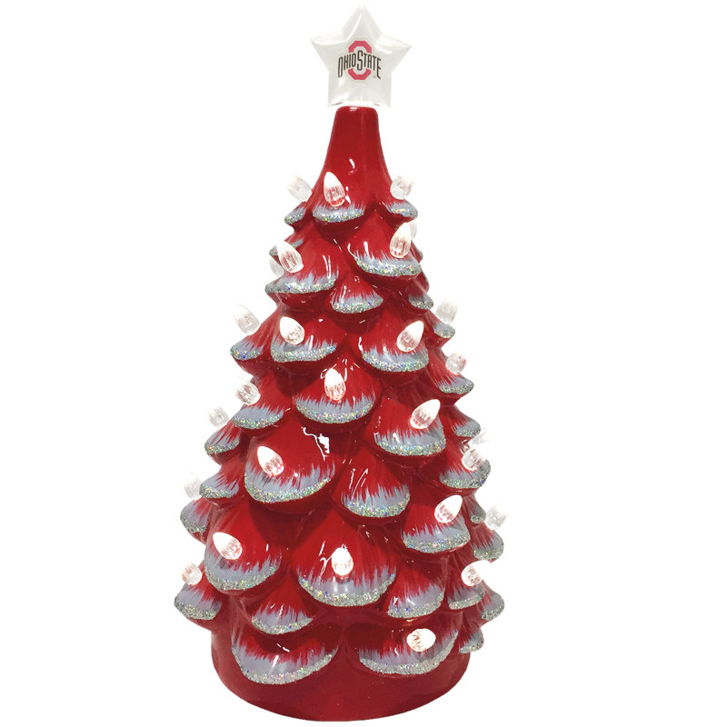 Arbre en céramique NCAA College Spirit, Ohio State Buckeyes