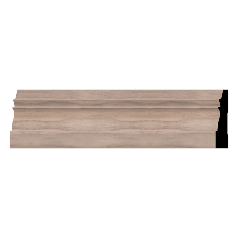 WM631 - Americraft Colonial Baseboard Solid Hardwood Moulding, 9/16"D x 3 1/4"W x 96"L, Stain Grade Walnut, Walnut