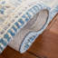 Tapis bleu / ivoire Metro 617-918494249