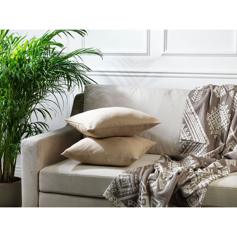 Indoor / Outdoor Square Scatter Cushion Cover - 1PC, 50 x 50cm, Beige