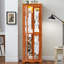 Armoire de cuisine avec poignée de style rétro et cloison mobile à charnière radieuse