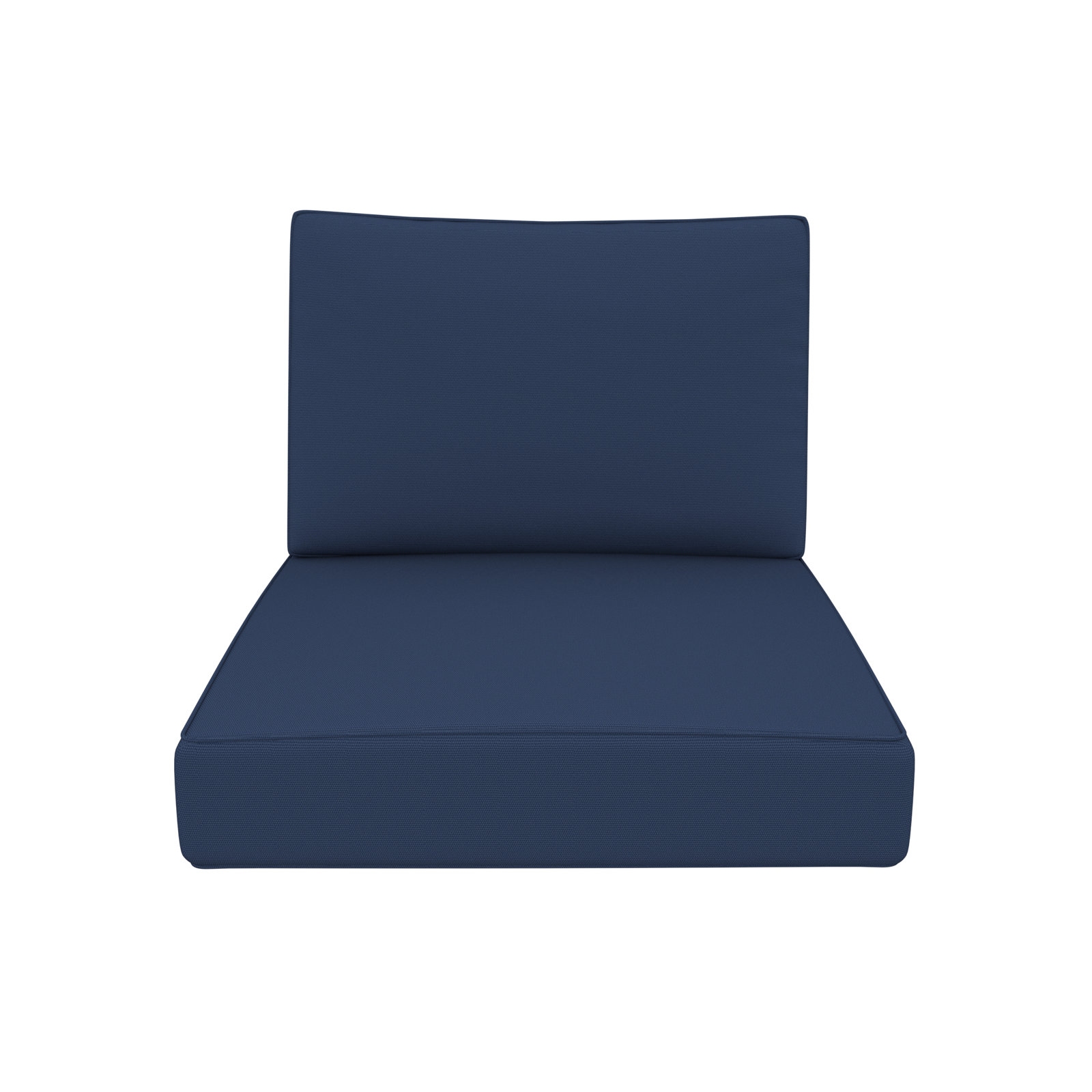 Lani Outdoor 2 - Piece Sunbrella Seat/Back Cushion, Canvas Navy Sunbrella® Canvas